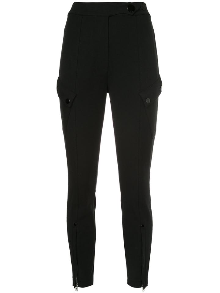 Alexander Wang High-waisted Skinny Trousers - Black