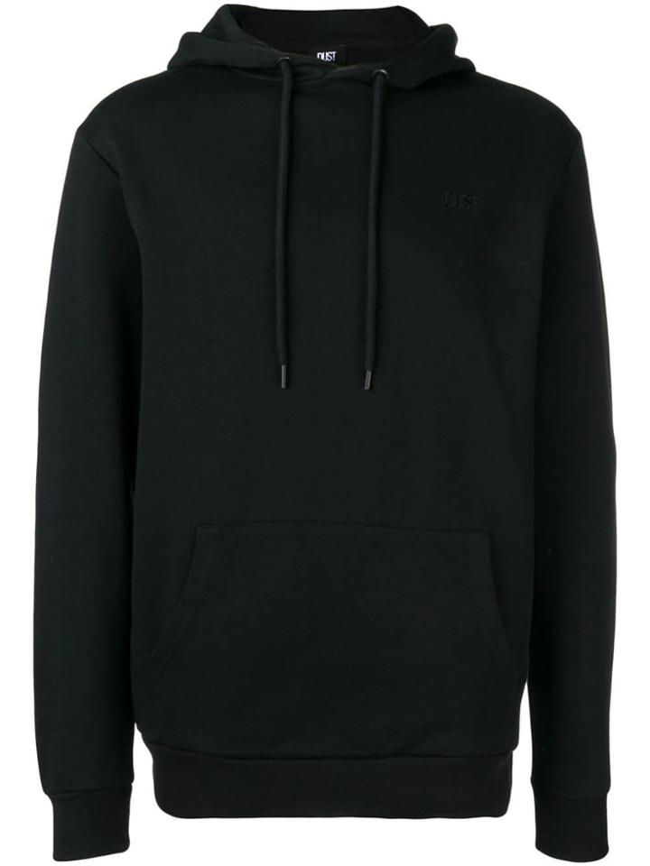 Dust Dog Print Hoodie - Black
