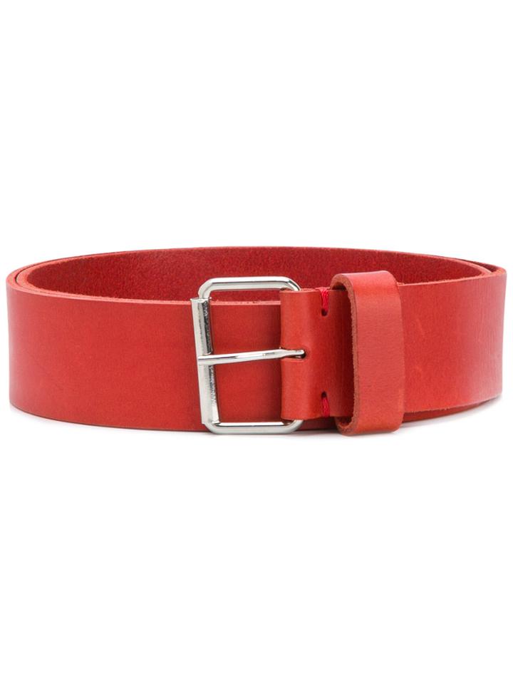 Daniela Gregis Perforated Detail Belt - Red