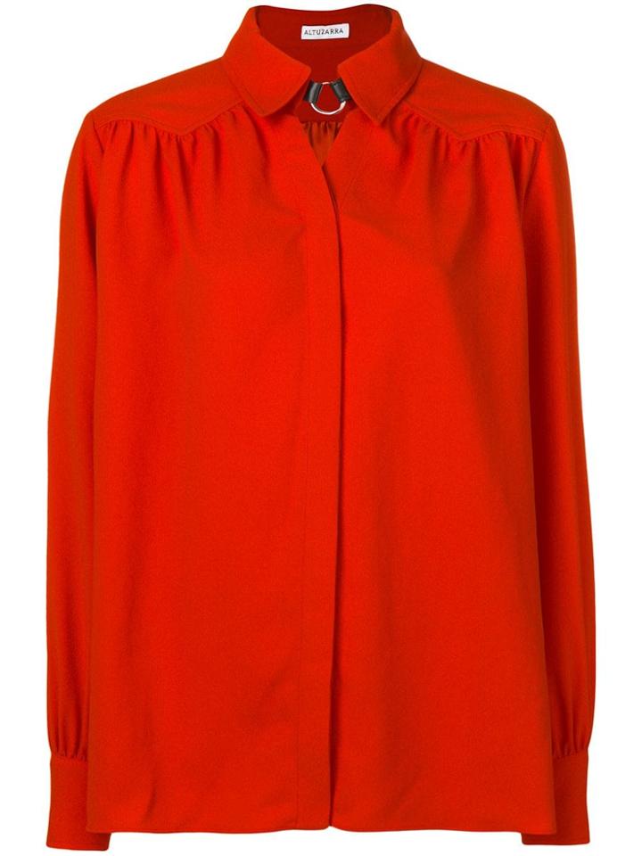 Altuzarra Tamar Choker Shirt - Orange