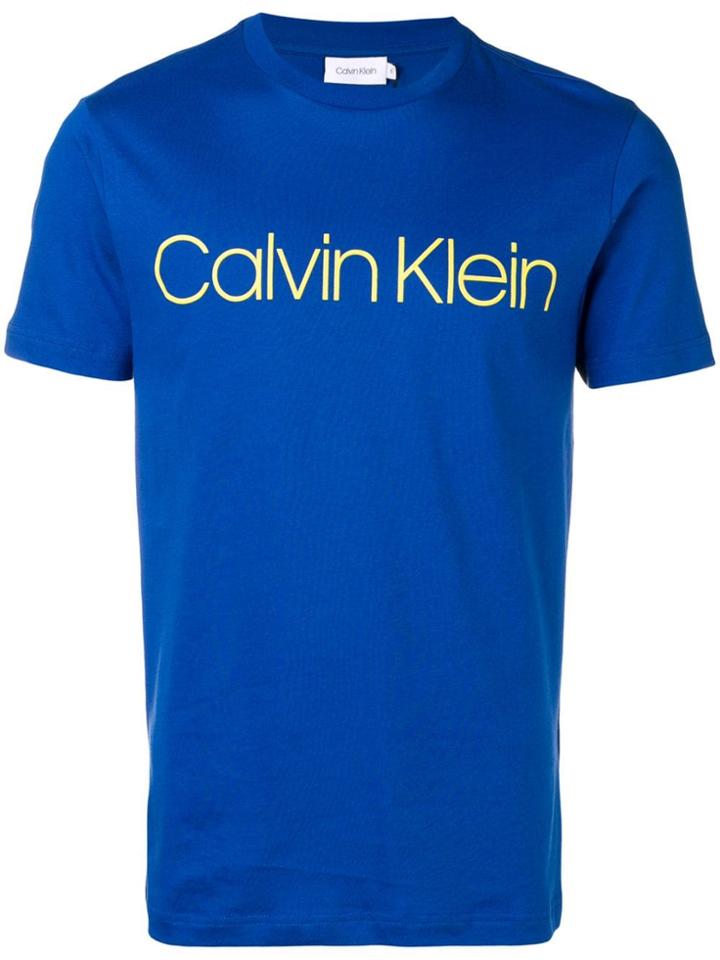 Calvin Klein 205w39nyc Logo Print T-shirt - Blue