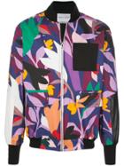 Prabal Gurung Oversized Printed Jacket - Black