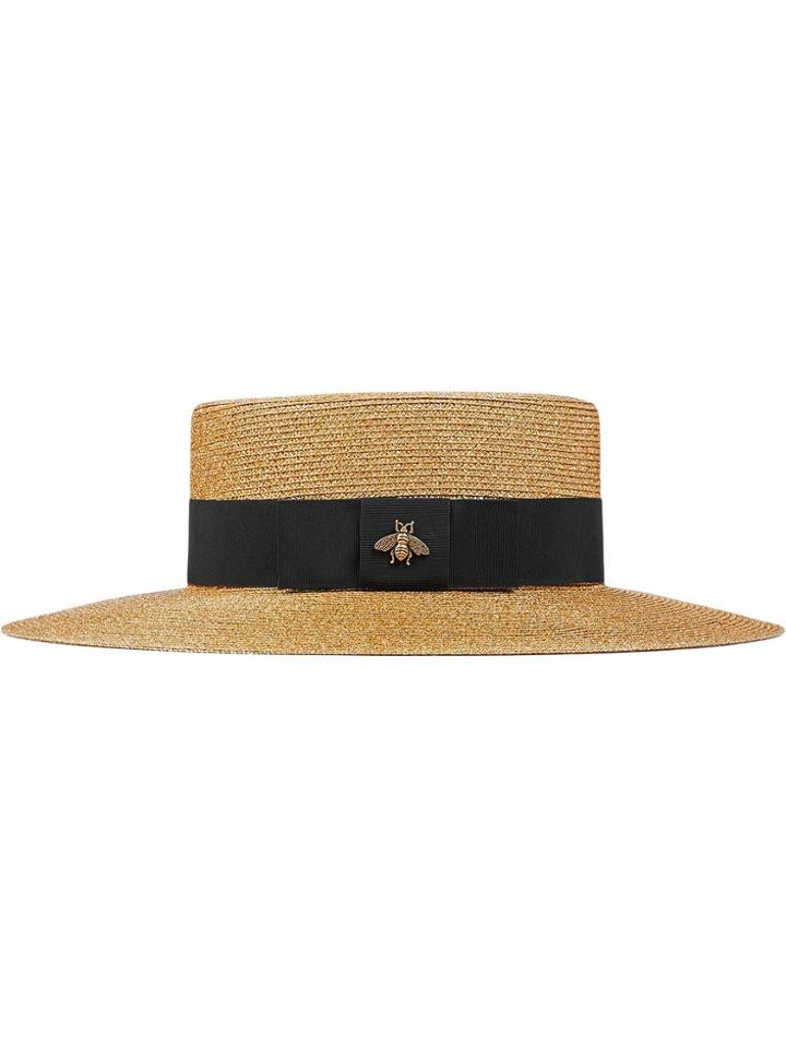 Gucci Lurex Papier Hat - Brown