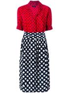 Diesel 'd-blaze' Heart And Spot Print Dress - Red