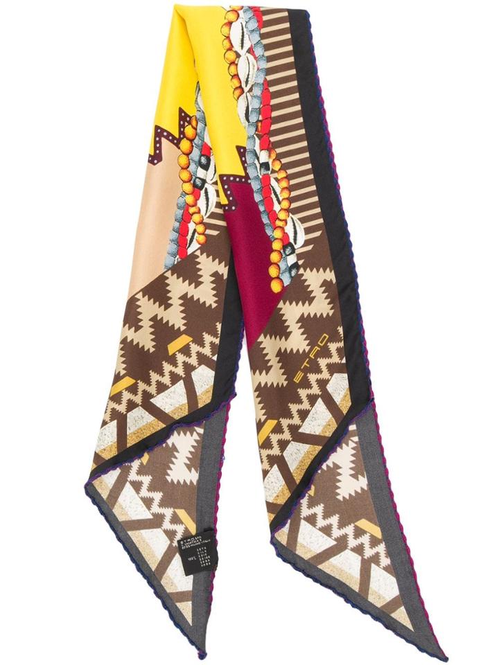 Etro Printed Ascot - Brown
