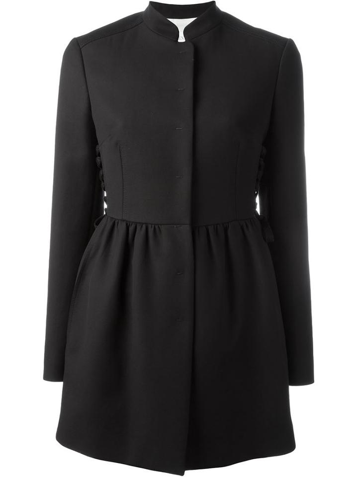 Red Valentino Laced Back Flared Coat