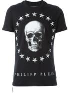 Philipp Plein Skull Print T-shirt, Men's, Size: M, Black, Cotton