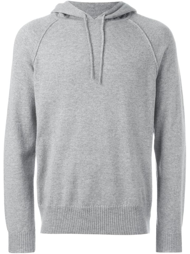 E. Tautz Cashmere Fine Knit Hoodie - Grey