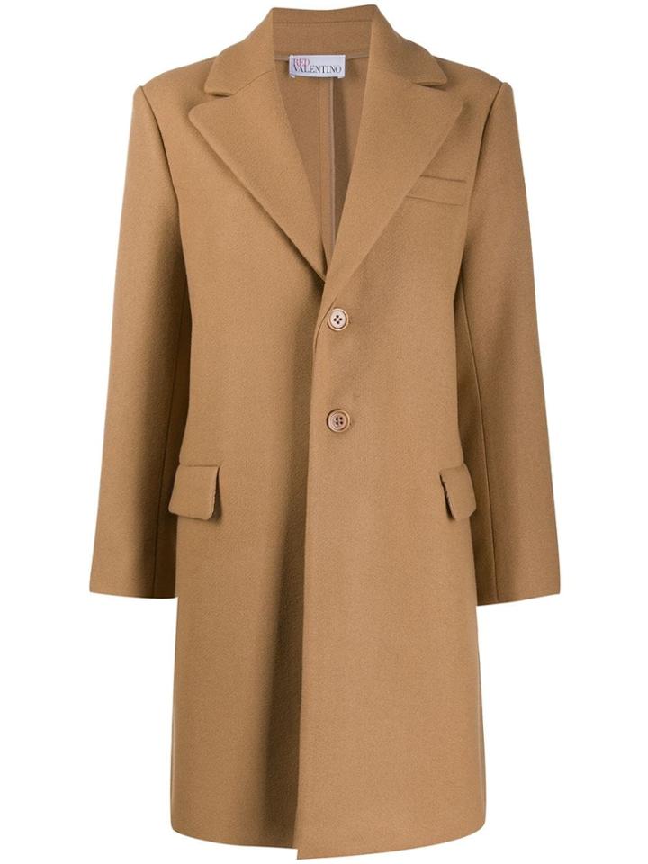 Red Valentino Red(v) Single-breasted Coat - Neutrals