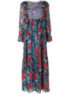 See By Chloé - Dream Print Peasant Dress - Women - Silk/viscose - 36, Blue, Silk/viscose
