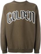 Golden Goose Deluxe Brand Typography Branded Sweatshirt, Men's, Size: Large, Brown, Cotton
