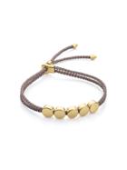 Monica Vinader Gp Linear Bead Mink Bracelet - Neutrals