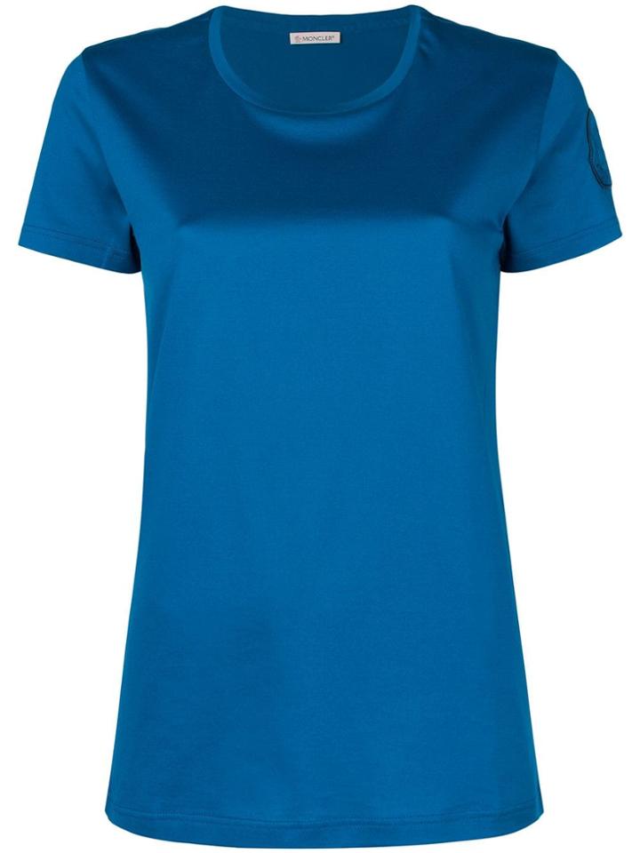 Moncler Round Neck T-shirt - Blue