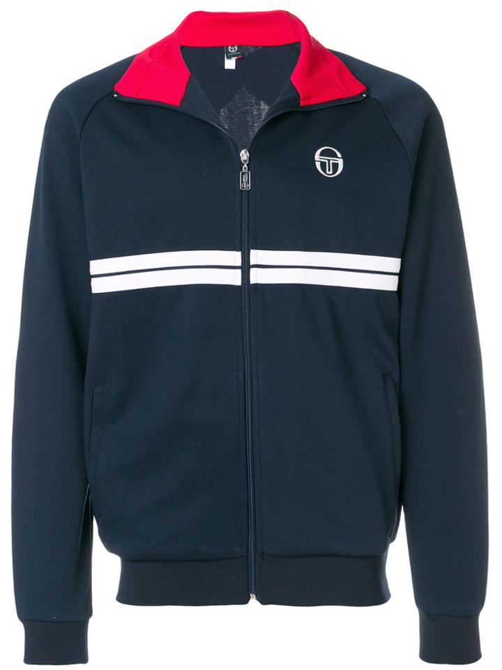 Sergio Tacchini Striped Detail Sports Jacket - Blue