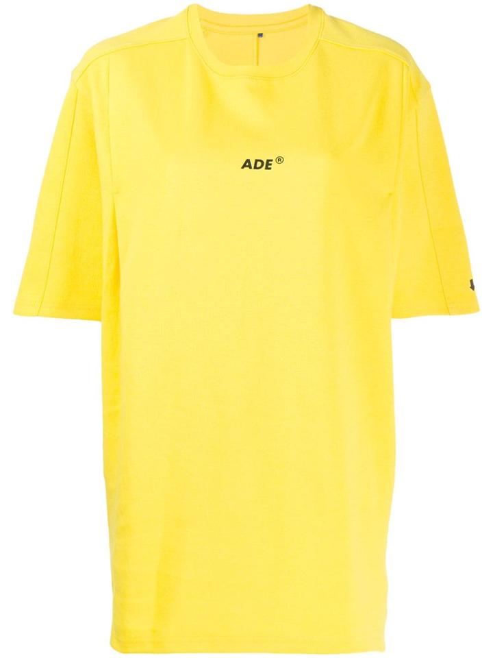 Ader Error Oversized T-shirt - Yellow