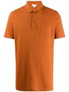 Sunspel Riviera Polo Shirt - Brown