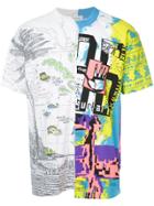 Ex Infinitas Repurposed Duo Print T-shirt - Multicolour