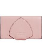 Burberry Equestrian Shield Two-tone Leather Continental Wallet - Pink