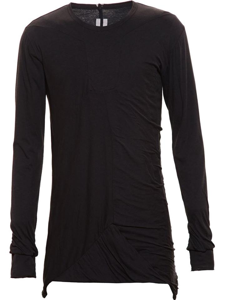 Rick Owens Patchwork T-shirt, Men's, Size: Medium, Black, Cotton