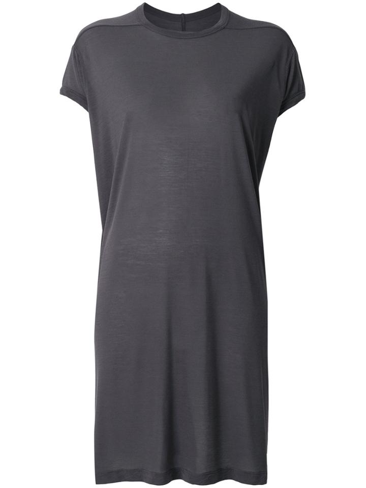 Rick Owens Jersey T-shirt Dress - Grey