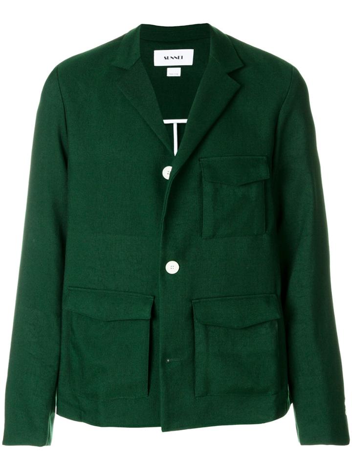 Sunnei Cargo Pocket Blazer - Green