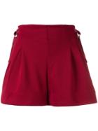 Y-3 3-stripes Belted Shorts - Red