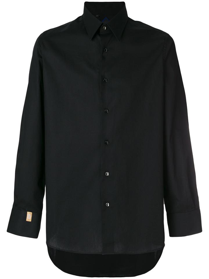 Billionaire Curved Hem Shirt - Black