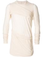 Rick Owens Smiley Long-sleeved Jersey - Nude & Neutrals