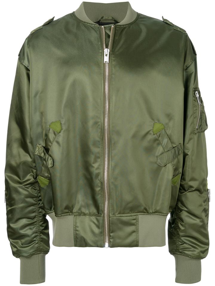 Misbhv Oversized Bomber Jacket - Green