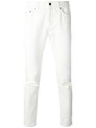 Saint Laurent - Ripped Denim Jeans - Men - Cotton - 27, White, Cotton