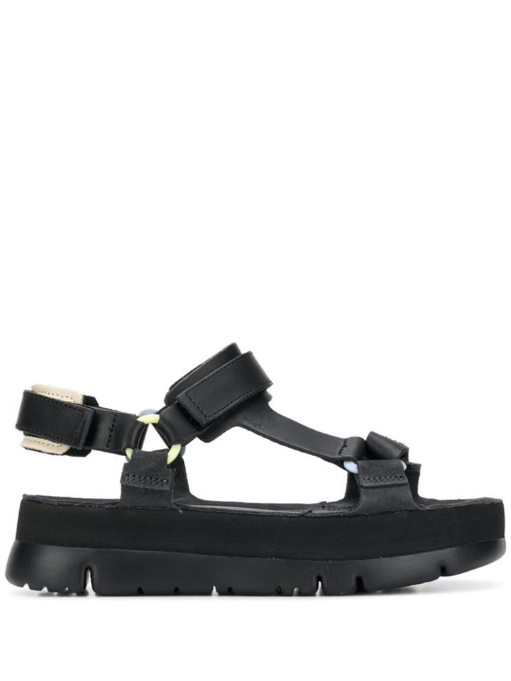 Camper Oruga Up Flatform Sandals - Black