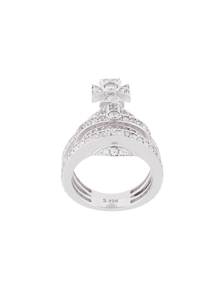 Vivienne Westwood Anglomania Orb Ring - Metallic