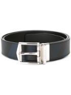 Burberry Nova Check Belt, Men's, Size: 110, Blue, Pvc/calf Leather