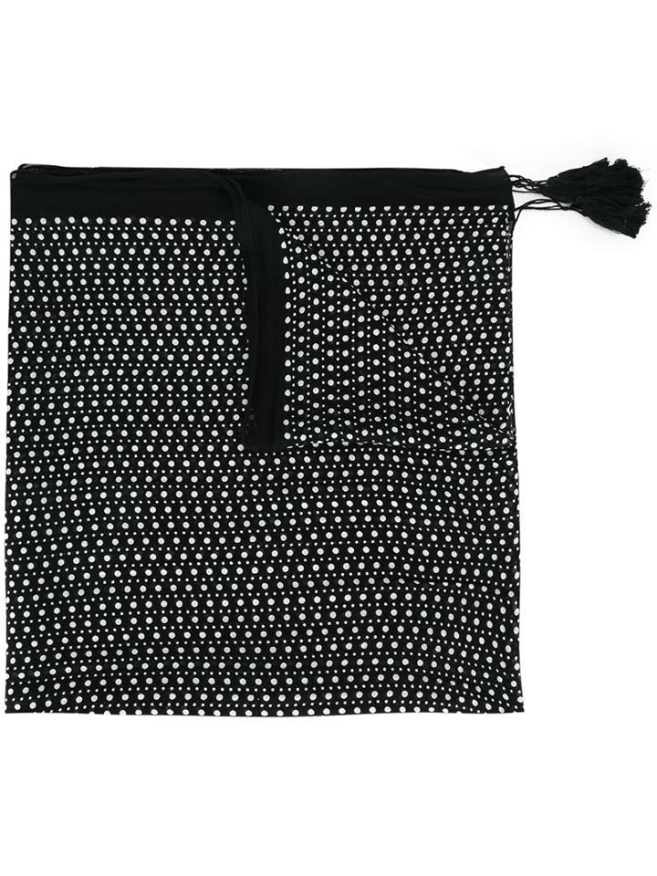 Ps By Paul Smith Polka Dots Scarf, Men's, Black, Viscose