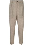 Loveless Drop-crotch Tailored Trousers - Brown