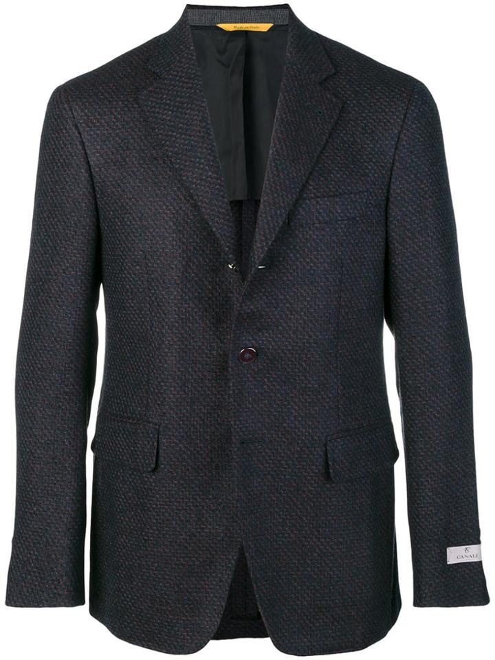 Canali Tonal Blazer - Black