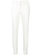 Maison Ullens Cropped Tailored Trousers, Women's, Size: 40, White, Cotton