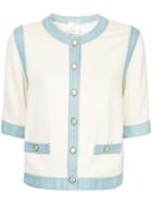 Chanel Pre-owned Seven-length Denim Wearing Cardigan - White