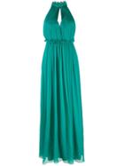 Alberta Ferretti Halterneck Dress - Green