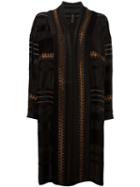 Zero + Maria Cornejo 'lee' Long Jacket, Women's, Size: 6, Black, Viscose/metallized Polyester/acetate