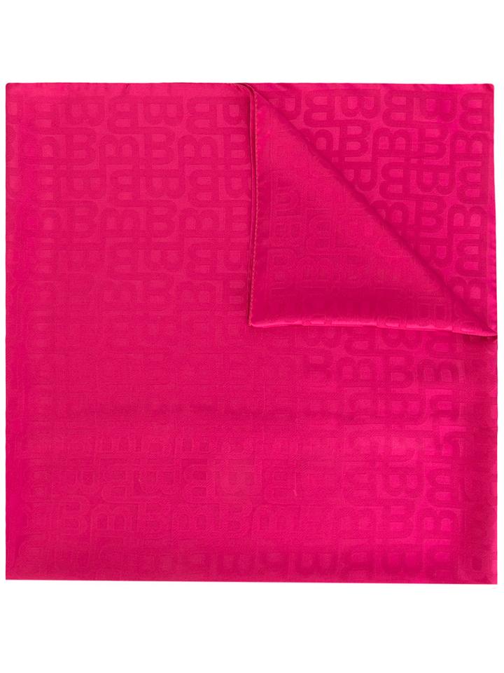 Bally - Tonal Print Scarf - Women - Silk - One Size, Women's, Pink/purple, Silk
