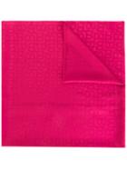 Bally - Tonal Print Scarf - Women - Silk - One Size, Women's, Pink/purple, Silk