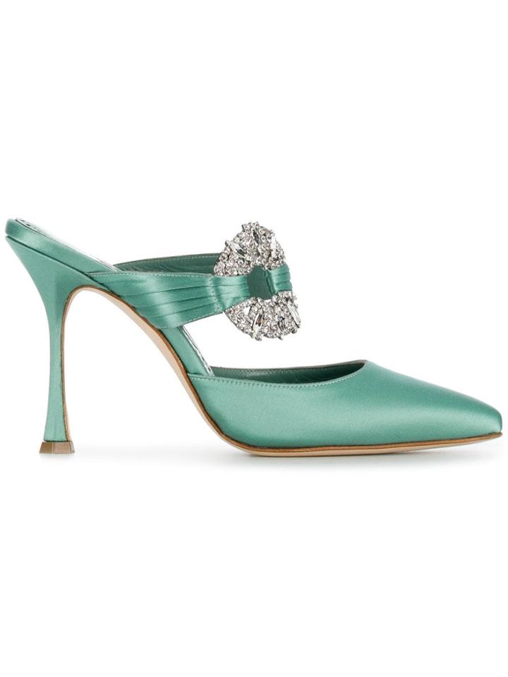 Manolo Blahnik Maidugur Pick Konta 105 - Green