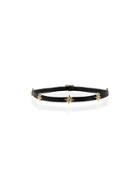 Shay Black Starburst Silk And Gold Choker