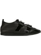 J.w. Anderson Multi Buckle Sneakers, Men's, Size: 44, Black, Calf Leather/leather/rubber