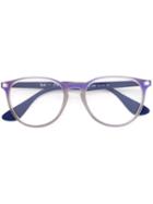 Ray-ban The Round Rb2180v Glasses, Pink/purple, Acetate