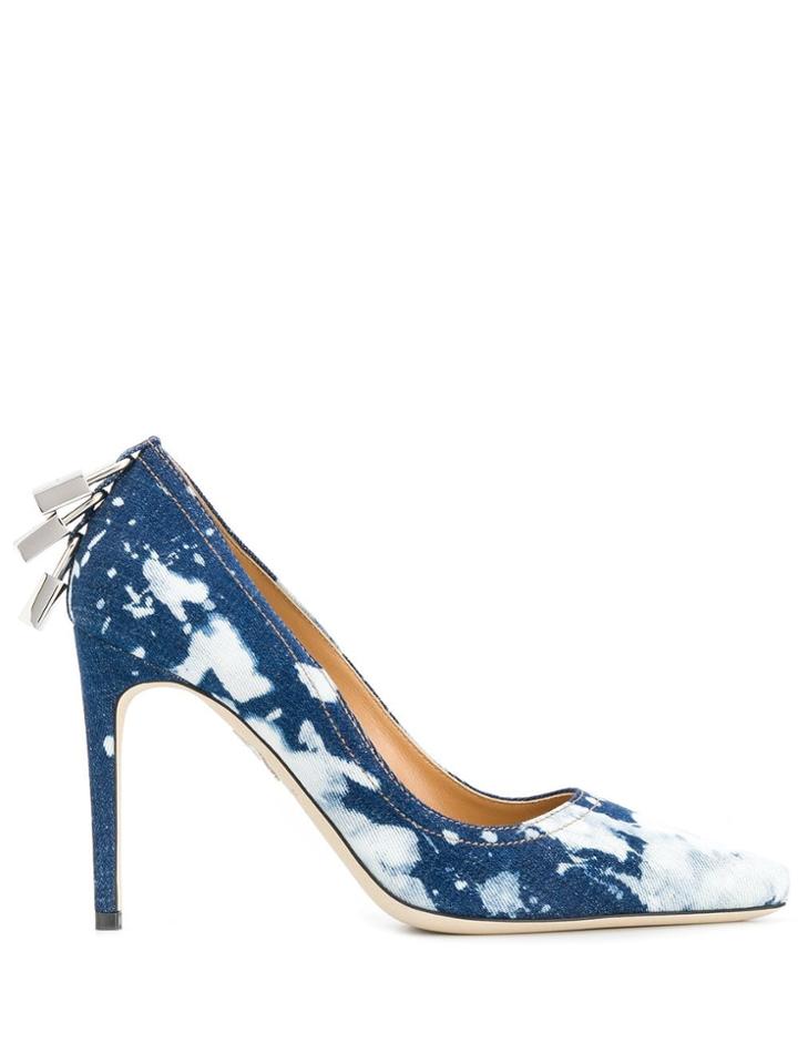 Dsquared2 Lock Detail Dyed Pumps - Blue