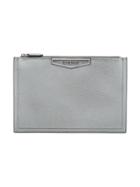 Givenchy Silver Antigona Medium Clutch Bag - Metallic