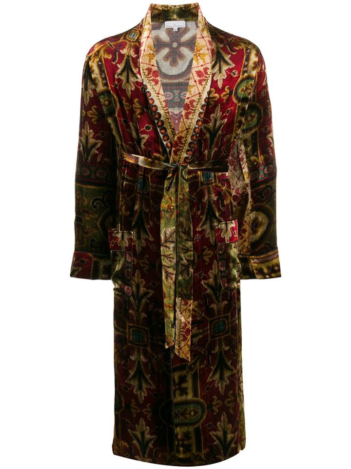 Pierre-louis Mascia Brocade Coat - Red