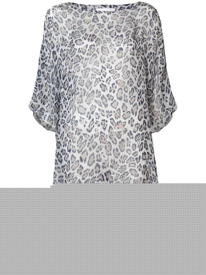 Msgm Flared Hem Sleeveless Blouse - Blue